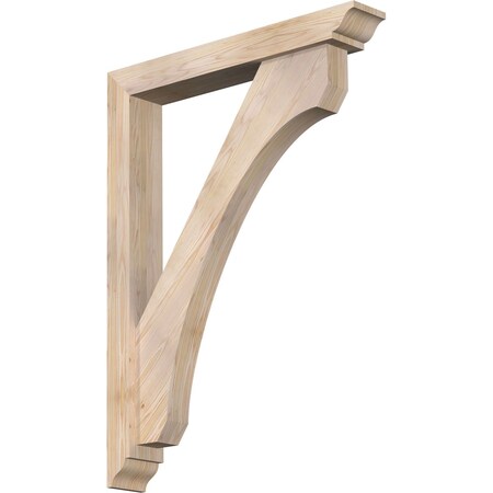 Ekena Millwork Legacy Traditional Smooth Bracket w/ Offset Brace, Douglas Fir, 5 1/2"W x 36"D x 48"H BKT0604X36X48LEC01SDF